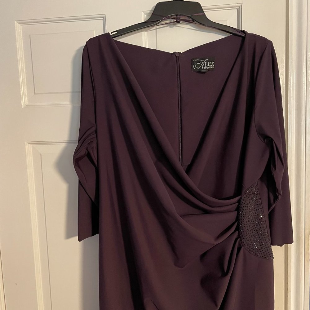 Aubergine formal  full length dress